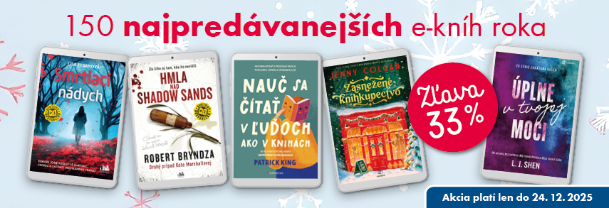 Zľava 33 % na e-knihy