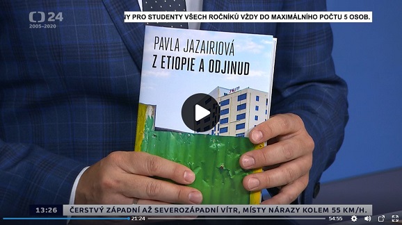 Pavla Jazariová v pořadu Studio ČT24